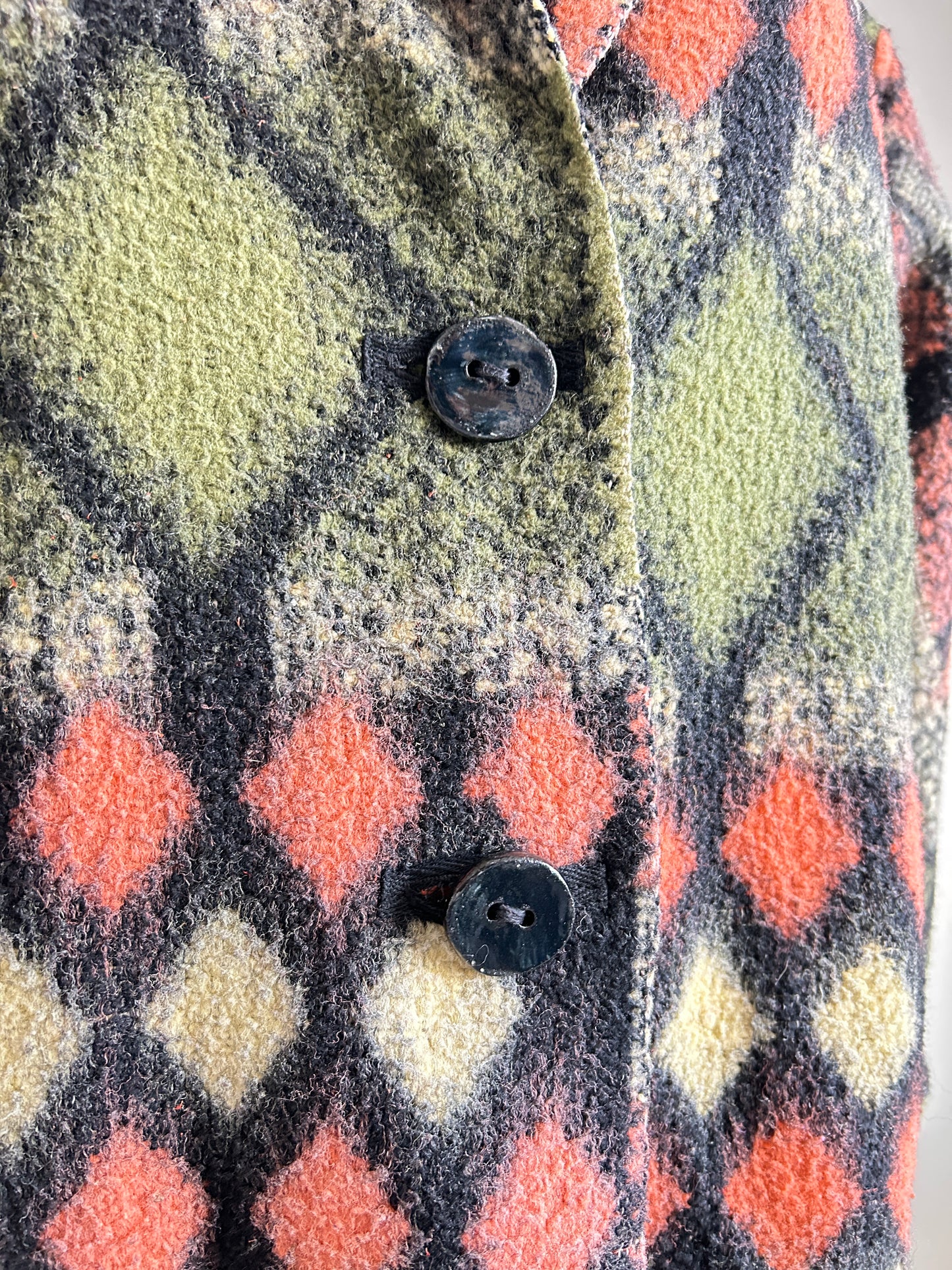 Vivianne Duster with Upcycled Vintage Blanket Size 2X/3X #CVDW23X55