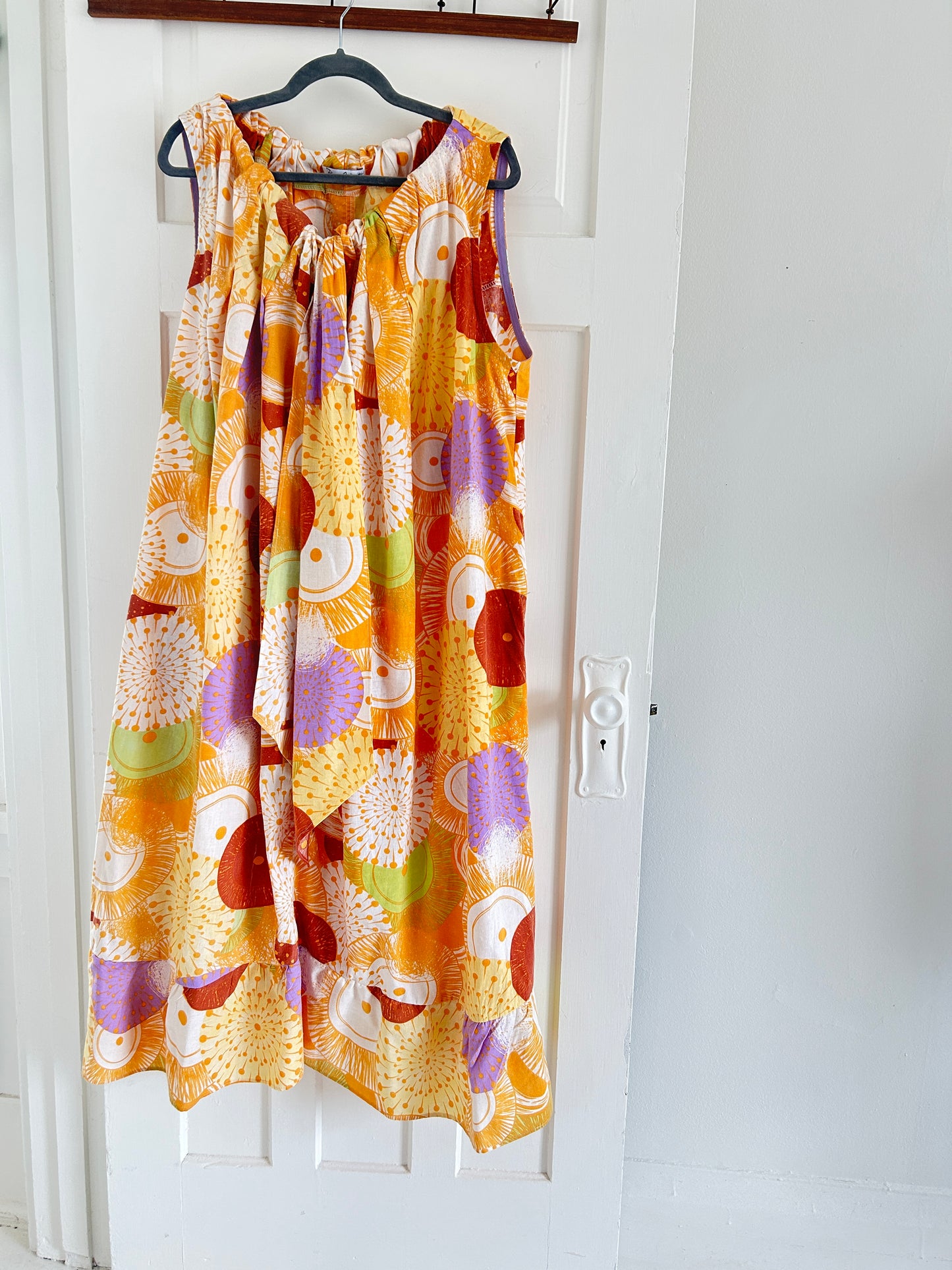 Marlowe Maxi Dress with Upcycled Cotton O/S # MAR2