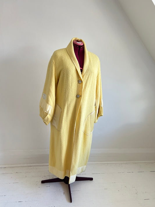 Vivianne Duster with Upcycled Vintage Blanket & Handmade Ceramic Buttons Size XL/2X #CVDWX2X52