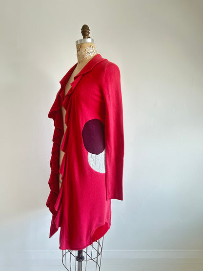 Abstract Art Patched Upcycled Cashmere Size S/M #CASSM17