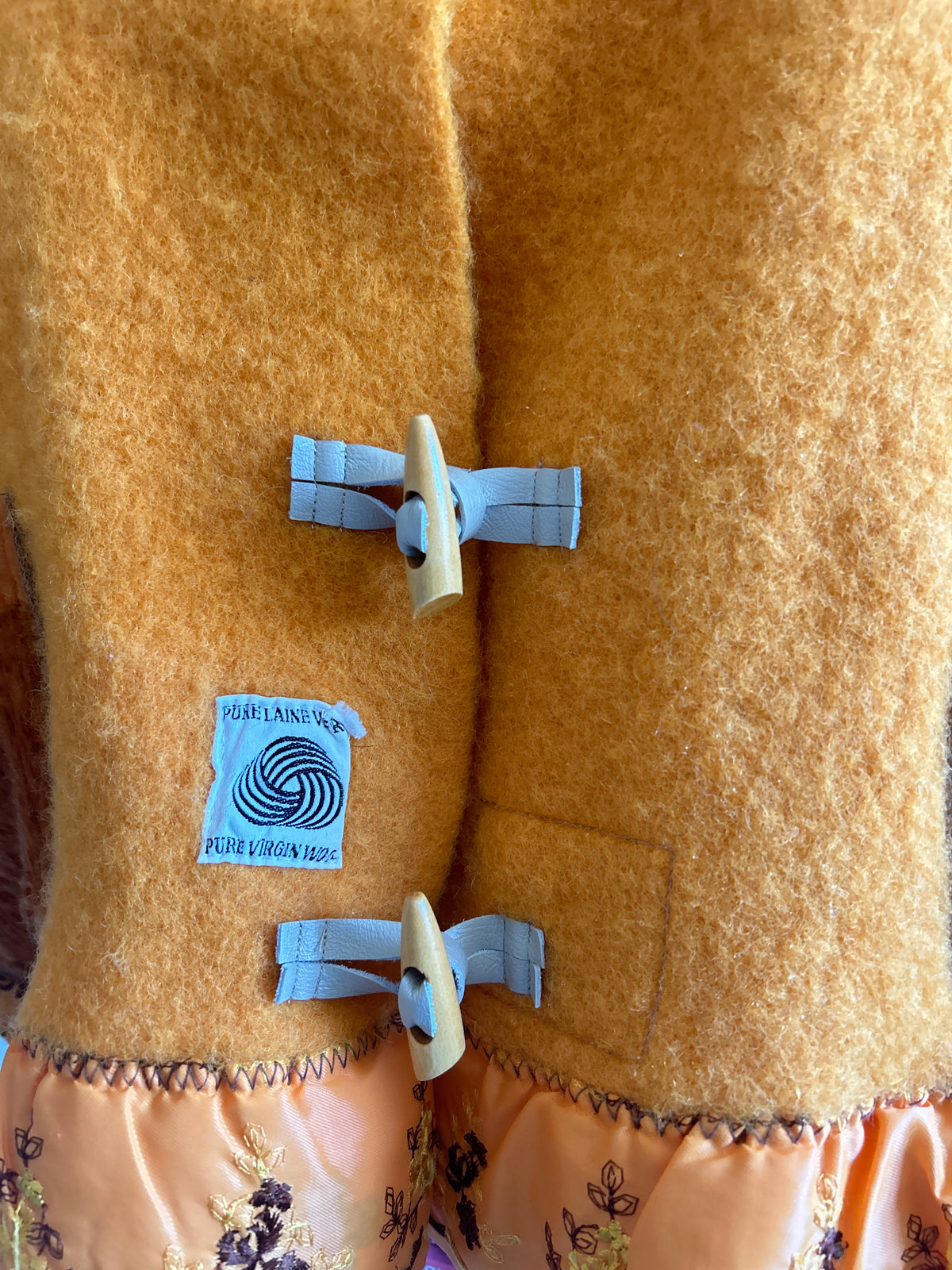 Vivianne Cropped Jacket with Upcycled Vintage Virgin Wool & Fleece Blankets Size 2X/3X #CVCW23X1