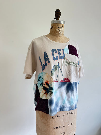 Reworked Preloved Tshirt - Circle Series Size M/L #TSHIRT14