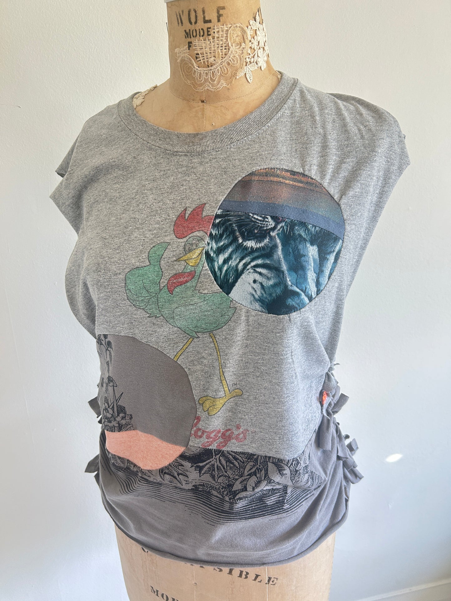 Reworked Preloved Keloggs Tshirt - Circle Series Size M/L #TSHIRT7