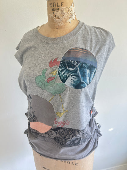 Reworked Preloved Keloggs Tshirt - Circle Series Size M/L #TSHIRT7