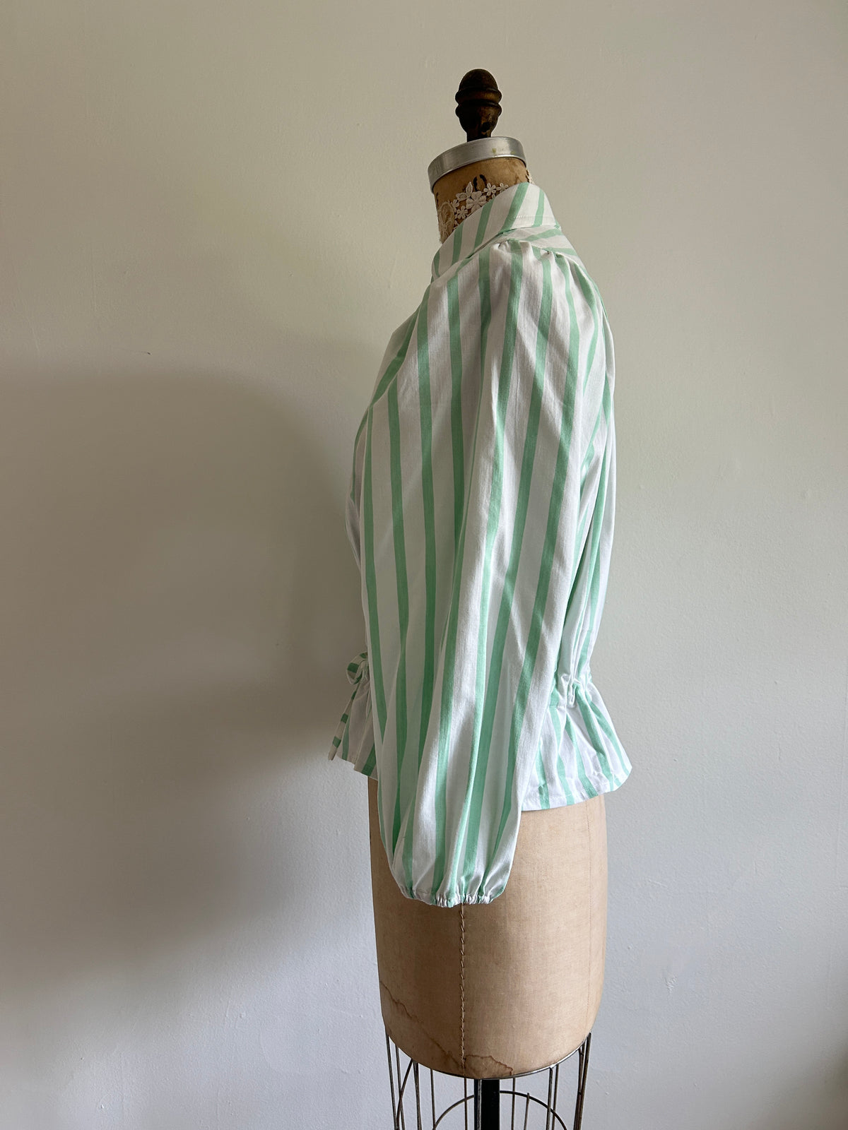 Jorgen Blouse - One of a Kind Upcycled Cotton Buttondown Size XS/S #JORXXS8