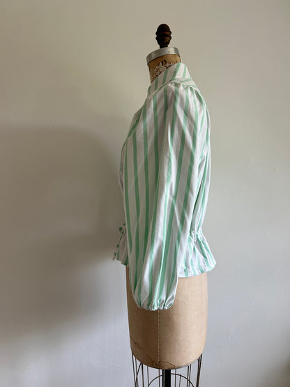 Jorgen Blouse - One of a Kind Upcycled Cotton Buttondown Size XS/S #JORXXS8