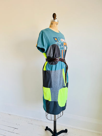 Vintage & Upcycled Tshirt Dress Size S/M #TDRESS5