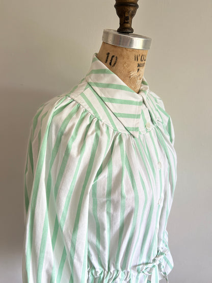 Jorgen Blouse - One of a Kind Upcycled Cotton Buttondown Size XS/S #JORXXS8