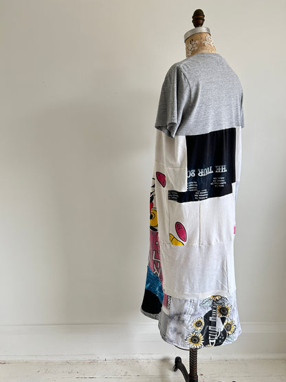 Vintage & Upcycled Tshirt Dress Size S/M #TDRESS8