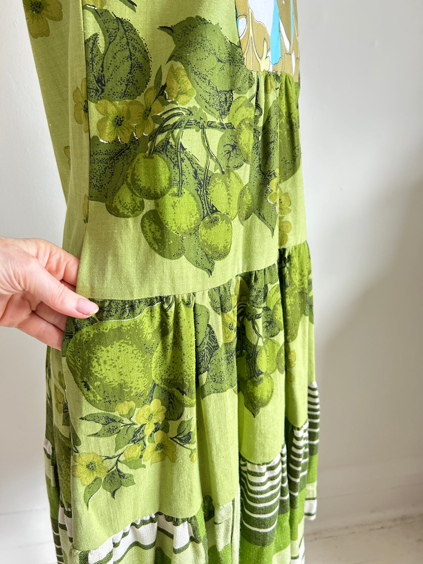 Carrie Dress - One of a Kind Vintage Cotton Tablecloths  Size XS/S #CAR6