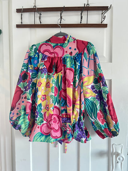 Jorgen Blouse - One of a Kind Upcycled Buttondown Size S/M & 2X/3X #JOR16