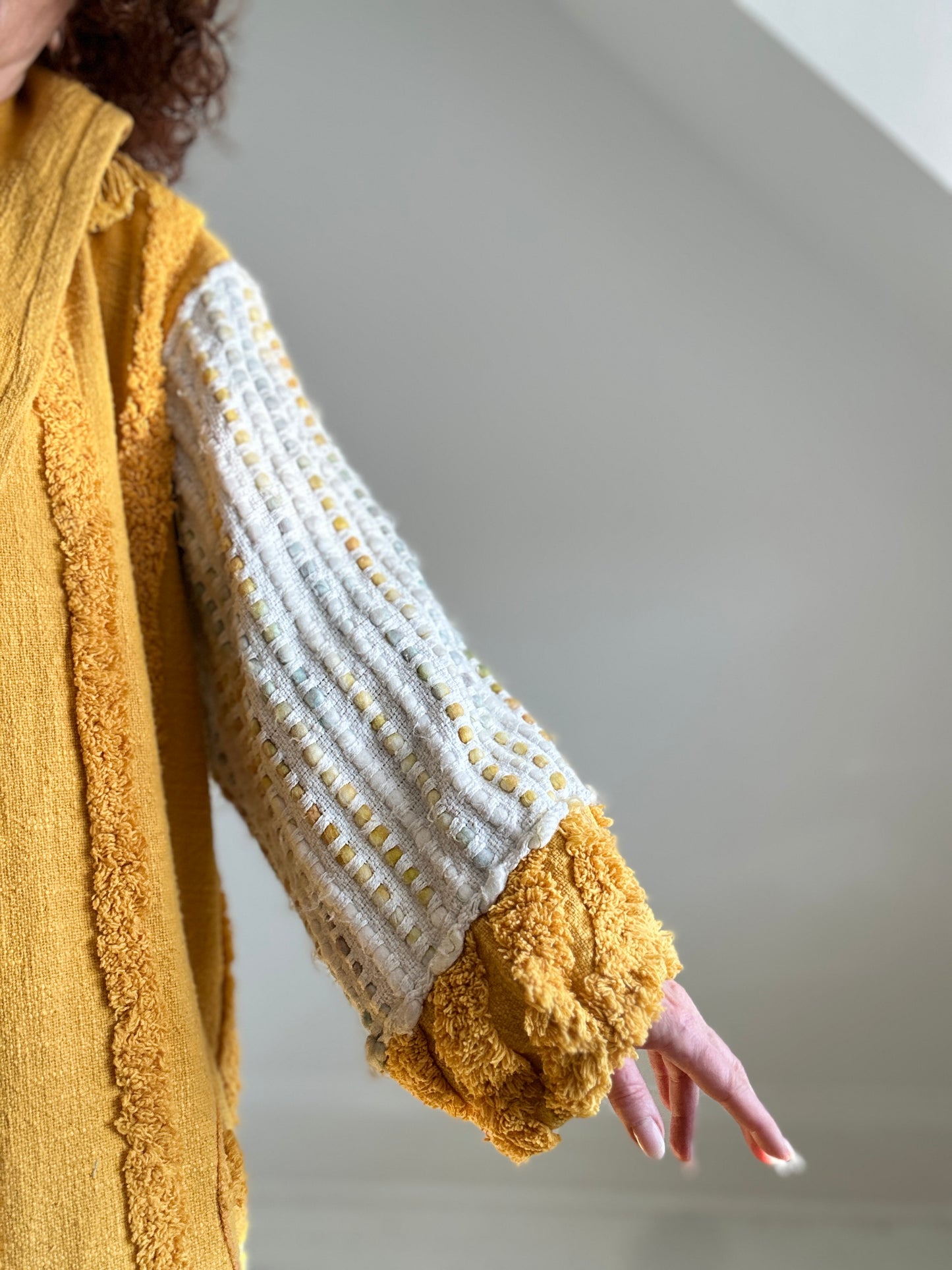 Vivianne Duster with Upcycled Chenille & Throw Blanket Size XL/2X #CVDCHX2X101