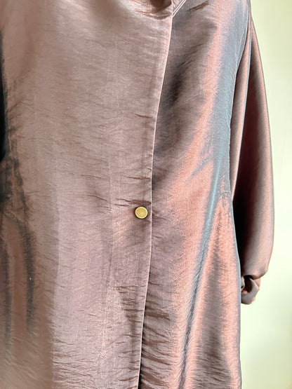 Edit Trench with Lightweight Tafetta Chocolate Sizes XS-3X #CTEC