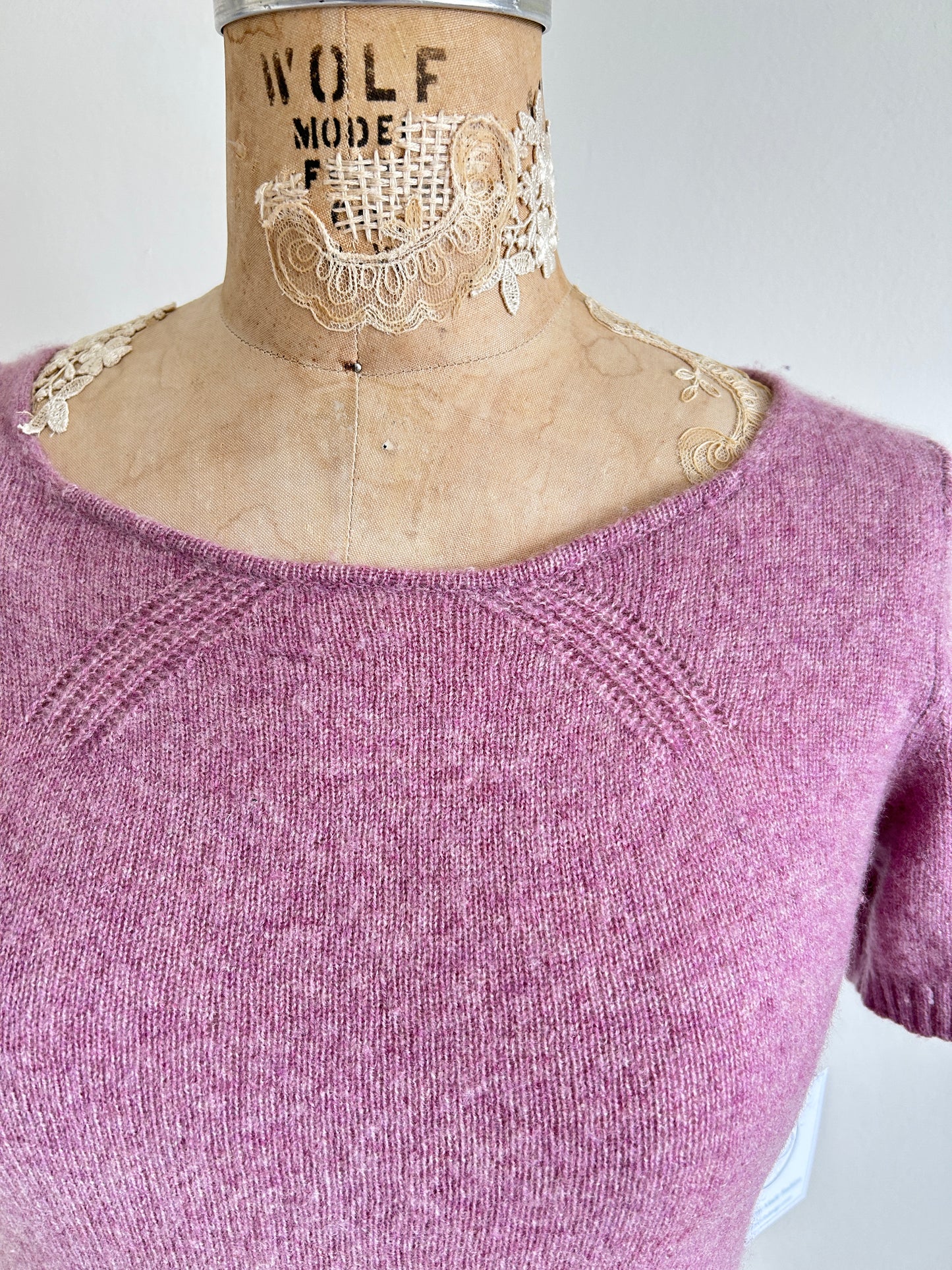 Abstract Art Patched Upcycled Cashmere Sweater XS/S #ART18
