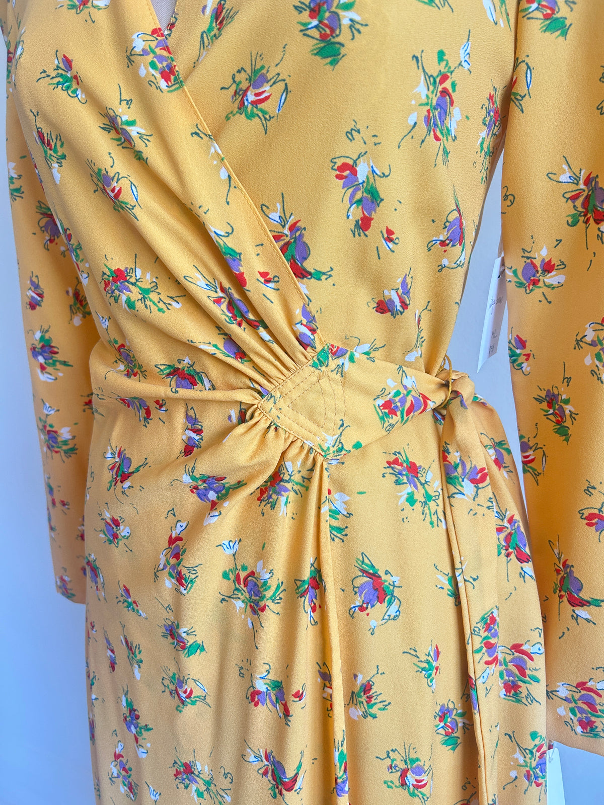 Vintage 80s Wrap Dress Size XS/S #VIN23