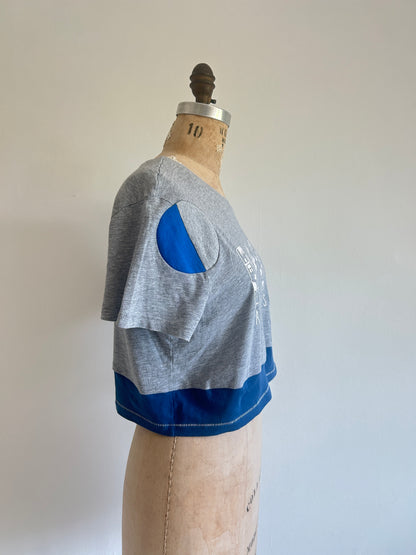 Reworked Preloved Canada Iron On Tshirt - Circle Series Size S/M #TSHIRT11