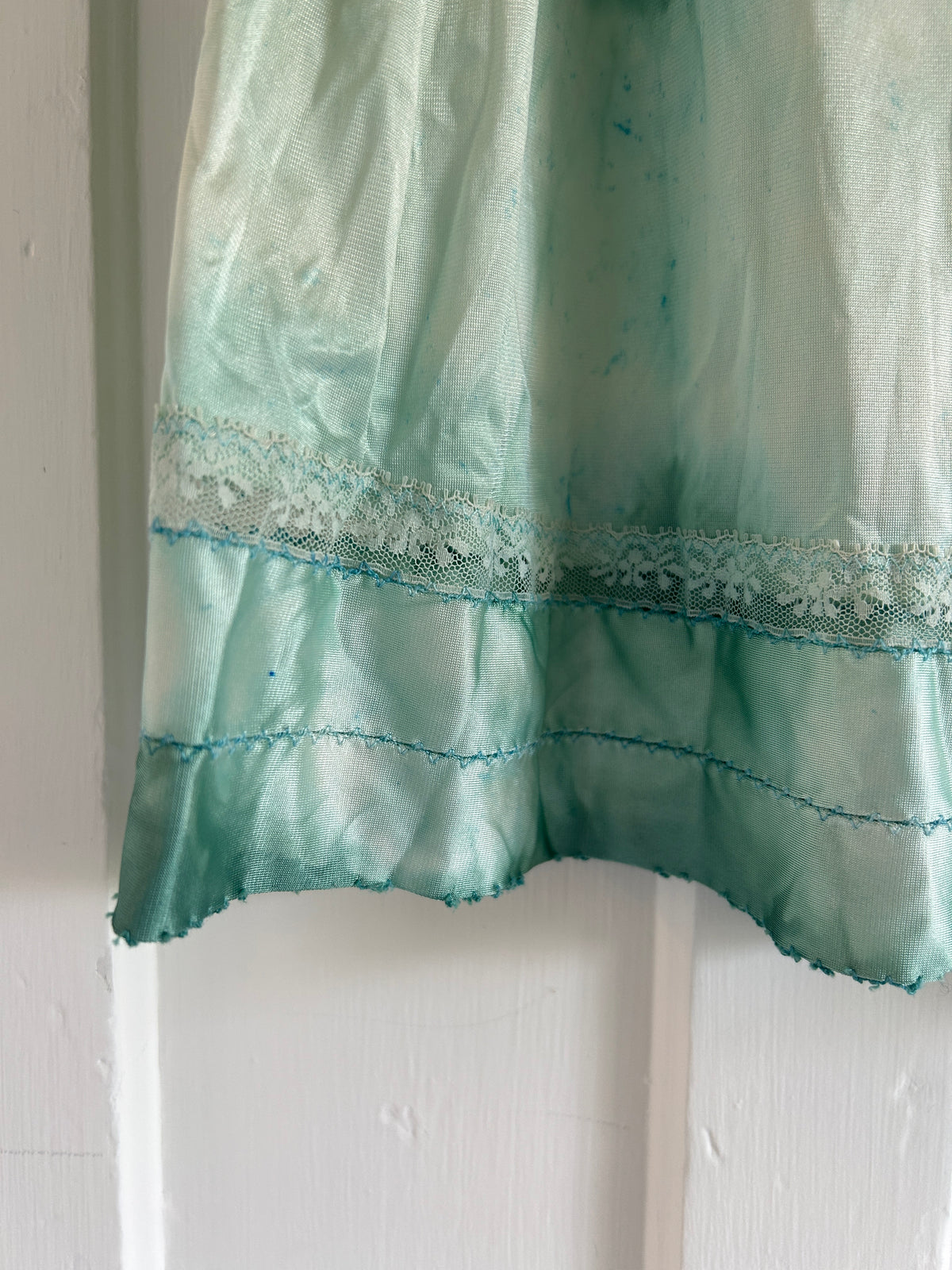 Hand Dyed Vintage Slip Skirt Size M/L #VIN21