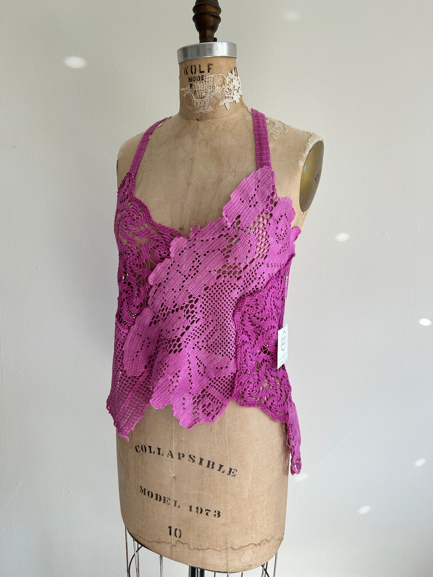 Mia Vintage Cotton Lace Dyed Cami Size XS/S #MIA1