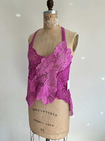 Mia Vintage Cotton Lace Dyed Cami Size XS/S #MIA1