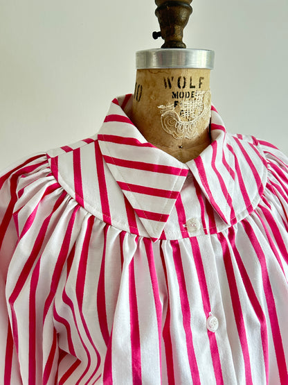 Jorgen Blouse - One of a Kind Upcycled Buttondown Size L/XL #JORLXL19