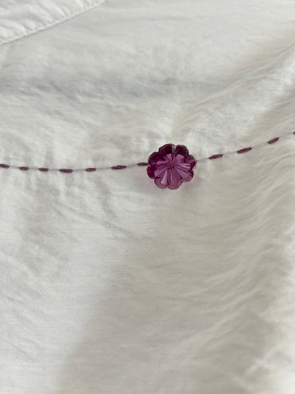 Reworked “Tuxedo Workwear” Buttondown Shirt with Handstitching M/L #TBML5