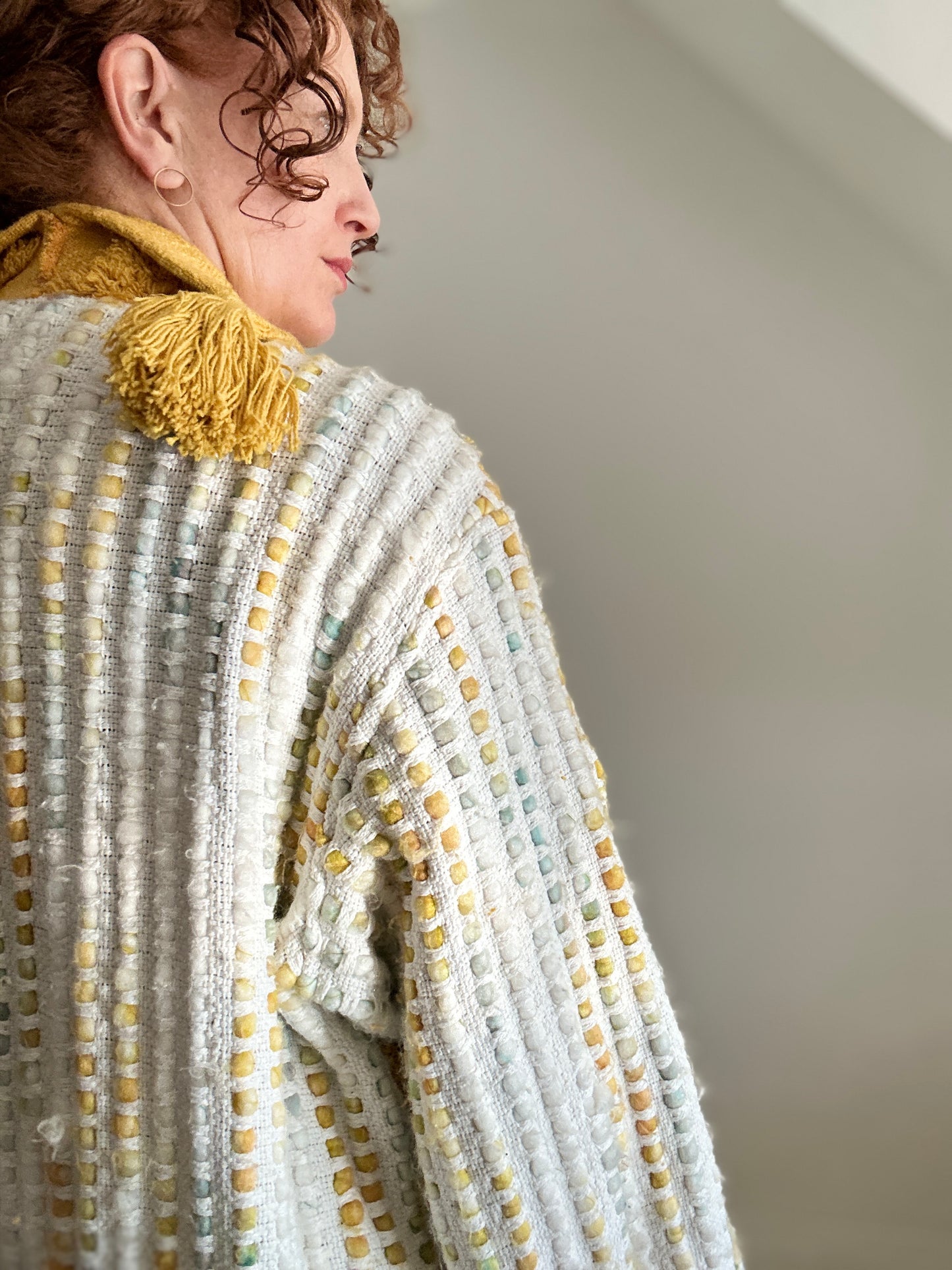 Vivianne Duster with Upcycled Chenille & Throw Blanket Size XL/2X #CVDCHX2X101