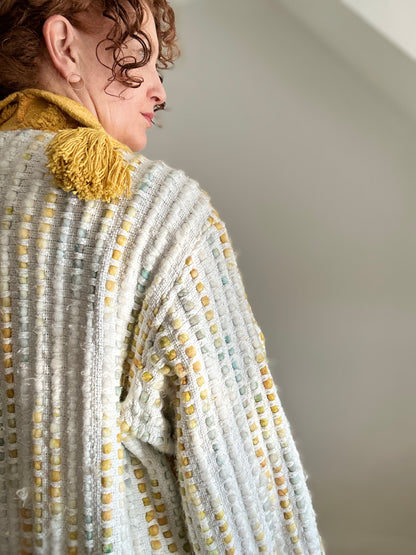 Vivianne Duster with Upcycled Chenille & Throw Blanket Size XL/2X #CVDCHX2X101