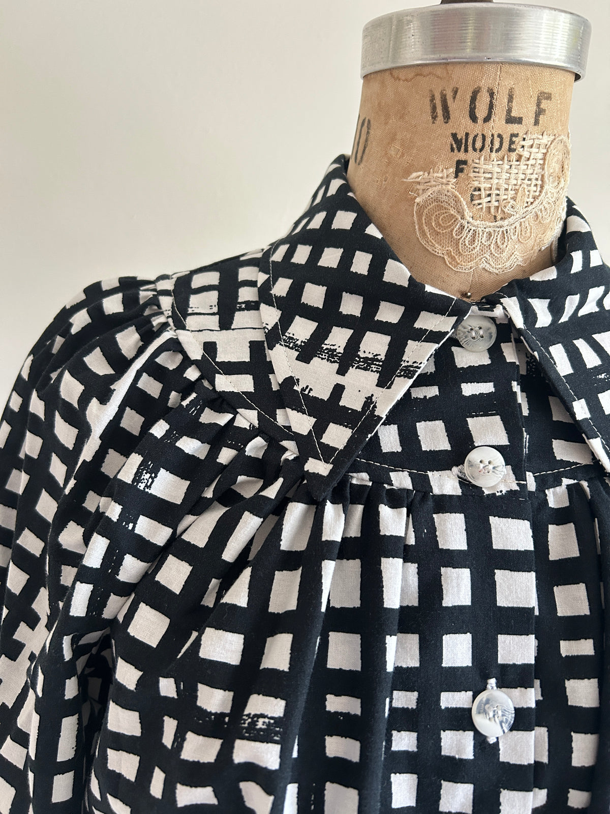 Jorgen Blouse - One of a Kind Upcycled Buttondown Size S/M & 2X/3X #JOR11