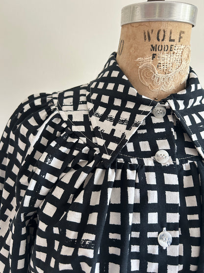 Jorgen Blouse - One of a Kind Upcycled Buttondown Size S/M & 2X/3X #JOR11