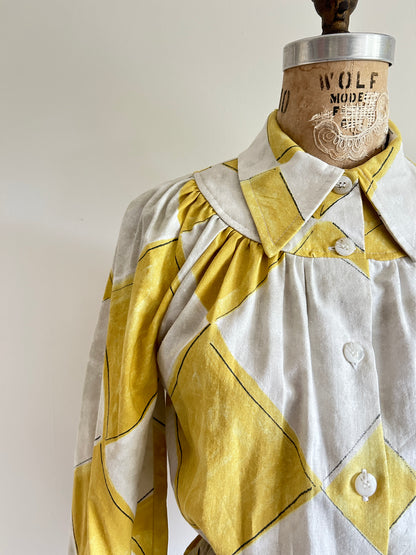 Jorgen Blouse - One of a Kind Upcycled Cotton Buttondown Size XS/S #JORXXS6