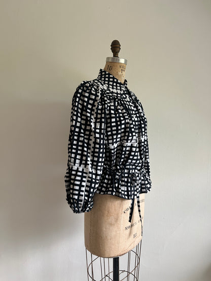Jorgen Blouse - One of a Kind Upcycled Buttondown Size S/M & 2X/3X #JOR11