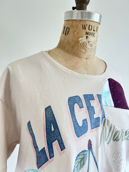 Reworked Preloved Tshirt - Circle Series Size M/L #TSHIRT14