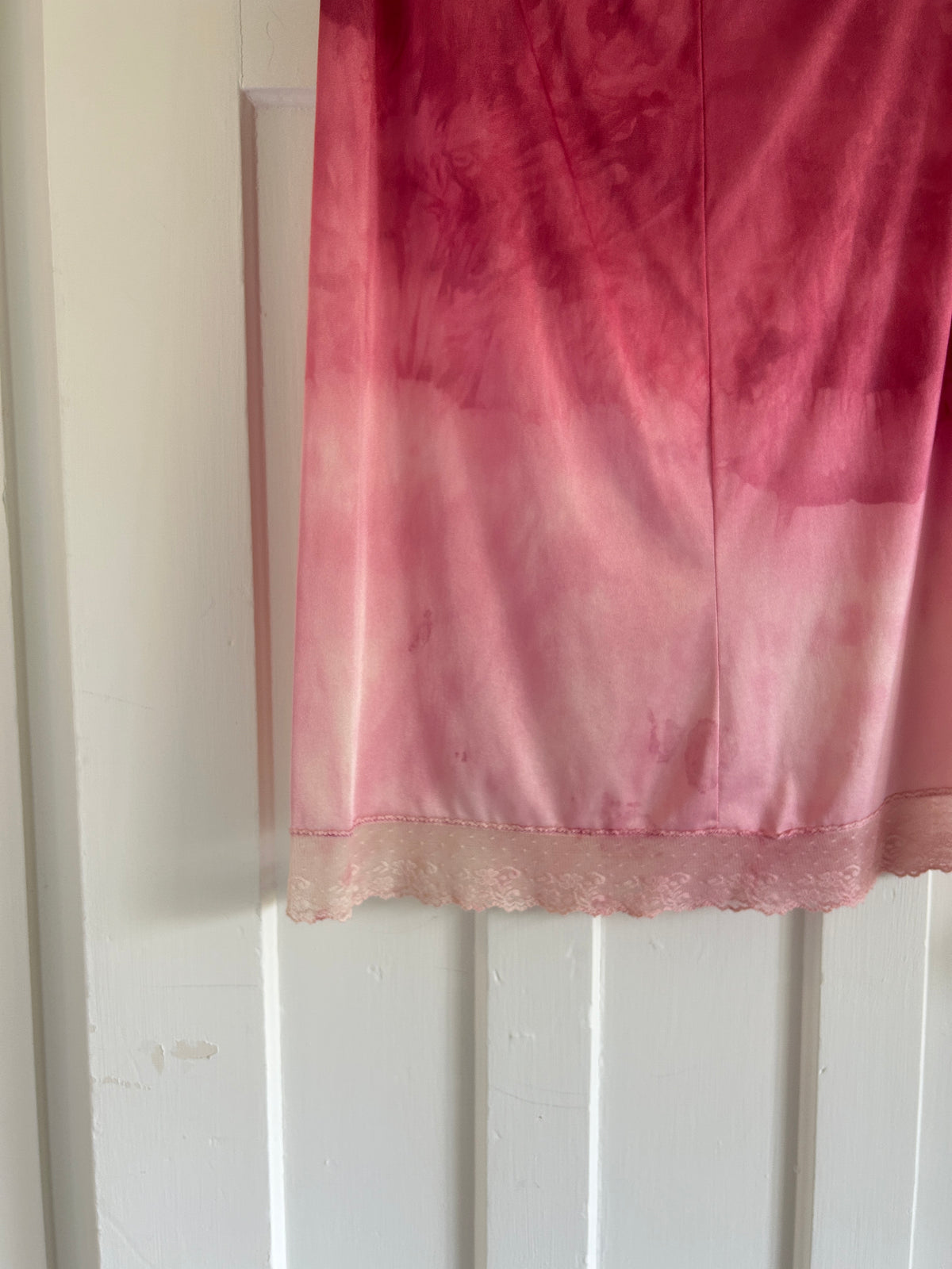 Hand Dyed Vintage Slip Skirt Size M/L #VIN19