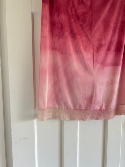 Hand Dyed Vintage Slip Skirt Size M/L #VIN19