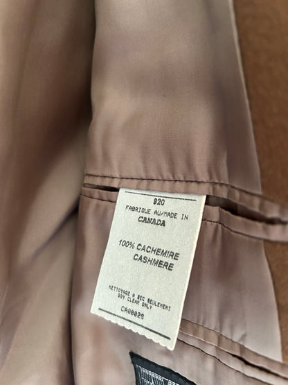 Cropped Upcycled Harry Rosen Cashmere Blazer with Denim Belt Size XL/2X #BLAZX2X5