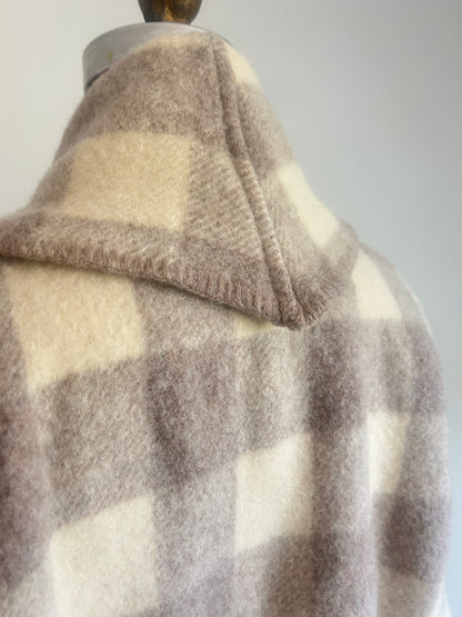 Vivianne Jacket with Upcycled Vintage Wool Blanket Size M/L #CVJWML6