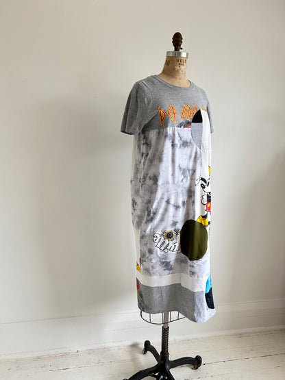 Vintage & Upcycled Tshirt Dress Size S/M #TDRESS8