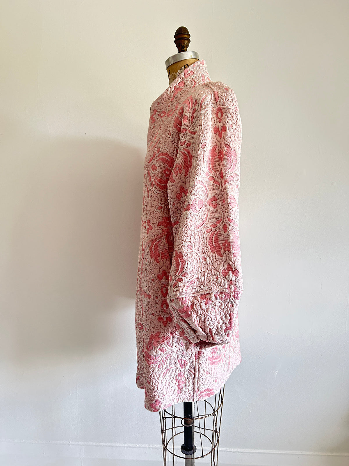 Billie Zip Up Jacket with Upcycled Vintage Draperies Size S/M #BILLJSM3