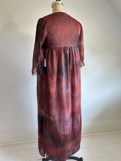 Vintage Hand Dyed Romantic 2 Piece Set Size S #VIN15