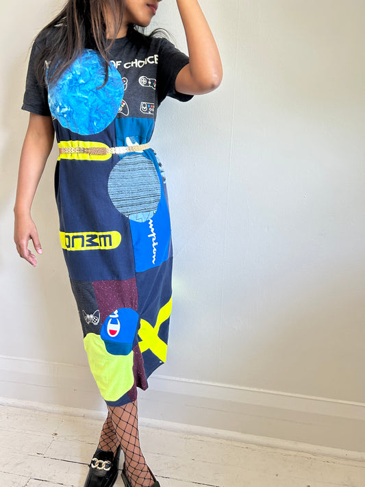 Vintage & Upcycled Tshirt Dress Size XS/S #TDRESS3