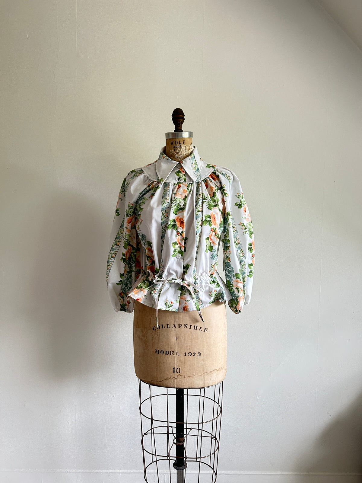 Jorgen Blouse - One of a Kind Upcycled Buttondown Size S/M #JORSM2