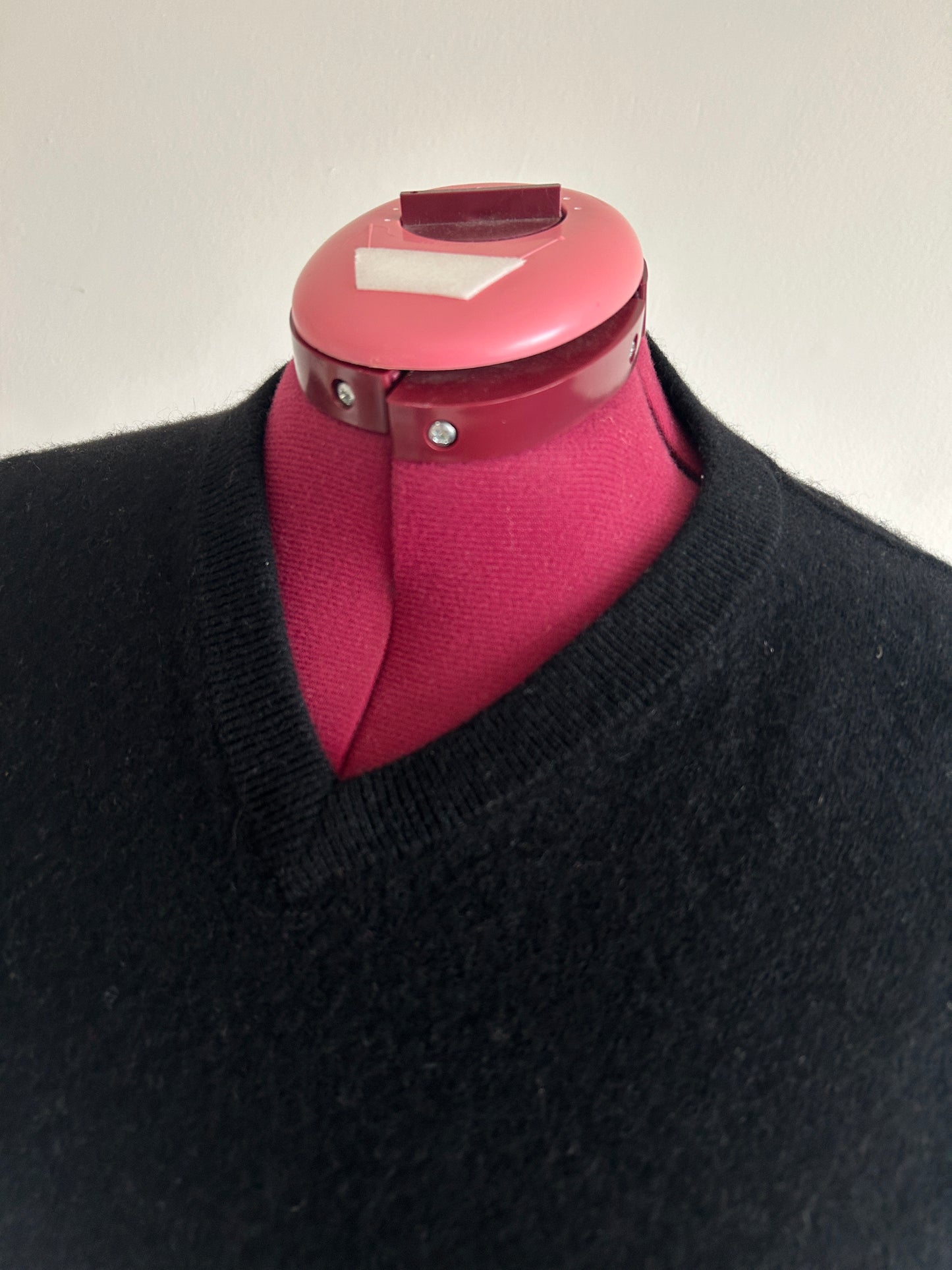 Abstract Art Patched Upcycled Cashmere Sweater L/XL #CASLXL30