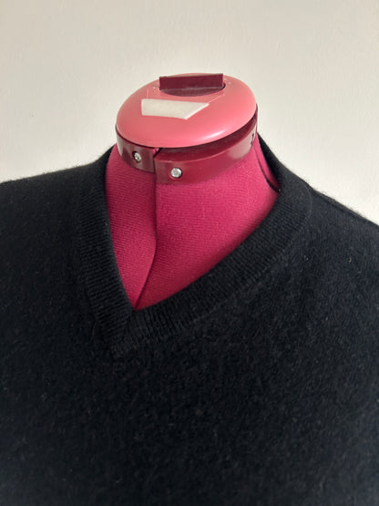 Abstract Art Patched Upcycled Cashmere Sweater L/XL #CASLXL30