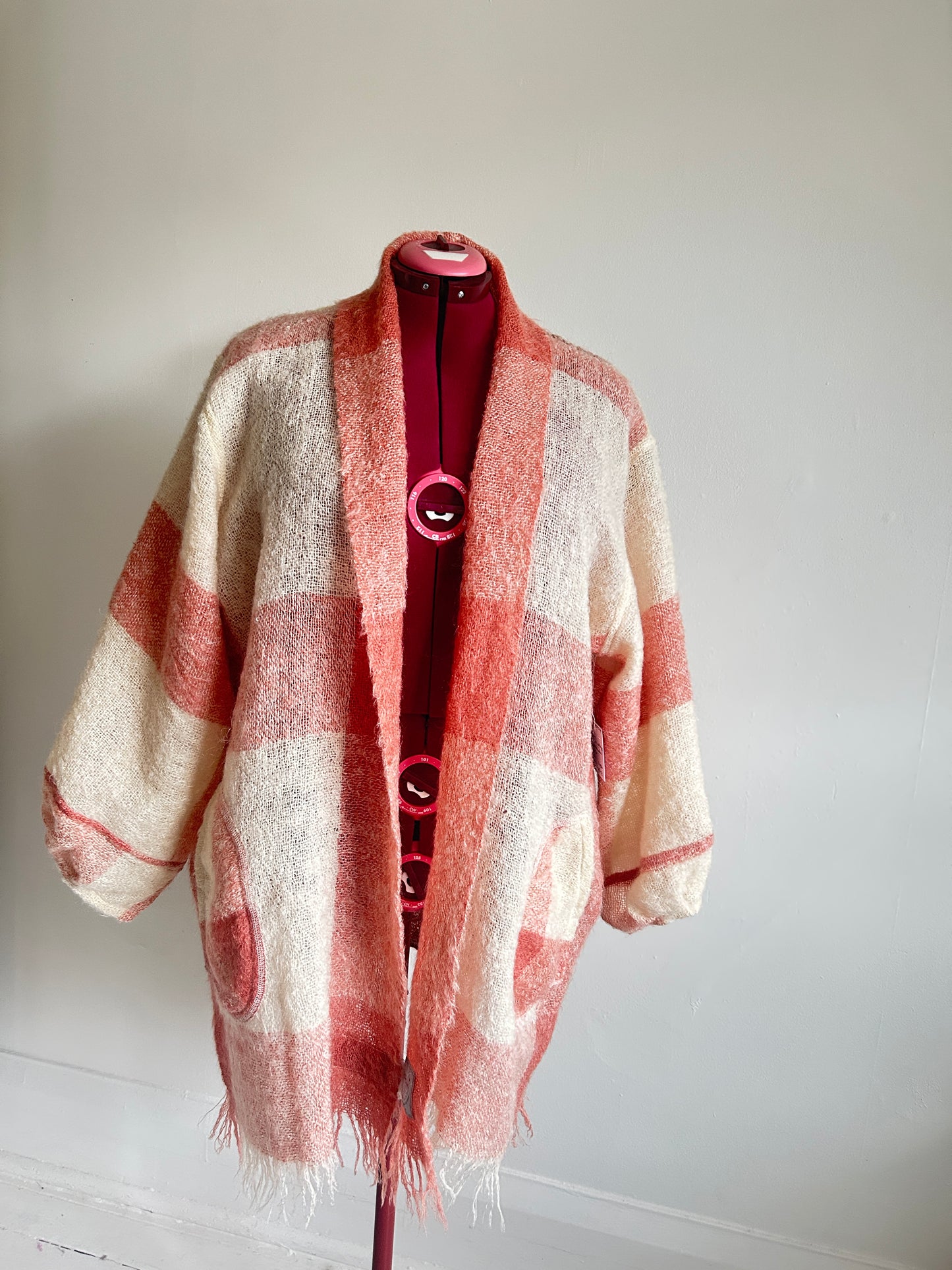 Vivianne Jacket with Upcycled Vintage Mohair Wool Size 2X/3X #CVJM23X35