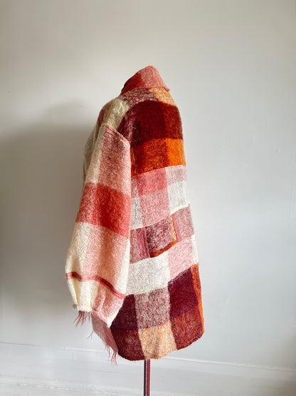 Vivianne Jacket with Upcycled Vintage Mohair Wool Size 2X/3X #CVJM23X35