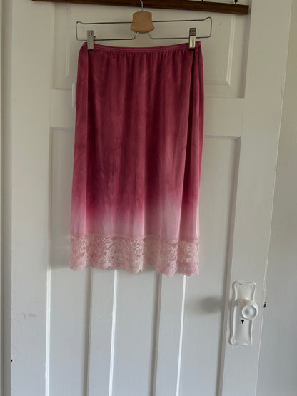 Hand Dyed Vintage Slip Skirt Size XS/S #VIN20