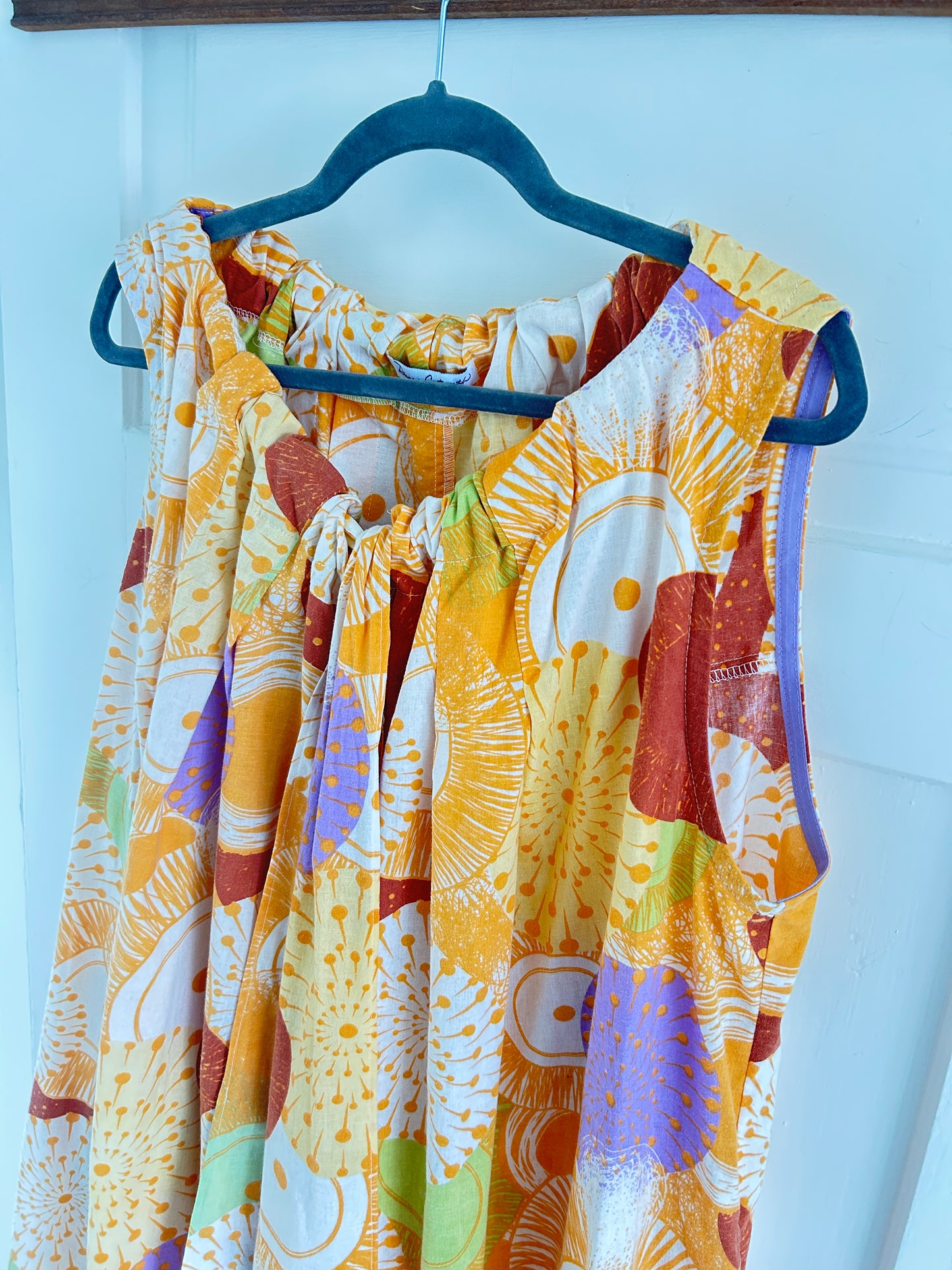 Marlowe Maxi Dress with Upcycled Cotton O/S # MAR2