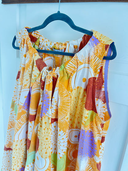 Marlowe Maxi Dress with Upcycled Cotton O/S # MAR2