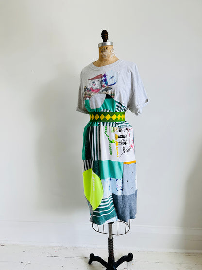 Vintage & Upcycled Tshirt Dress Size XL/2X #TDRESS4