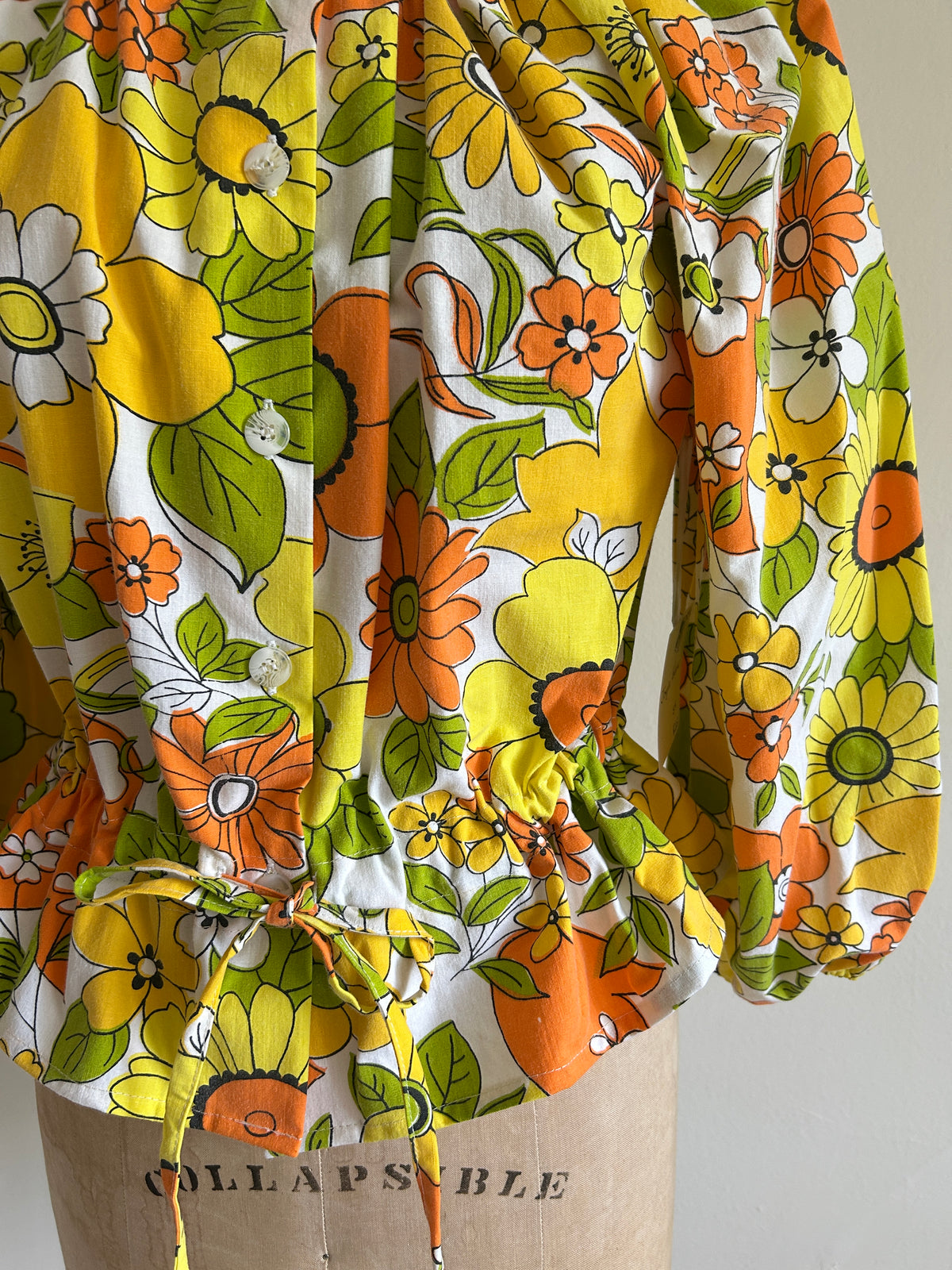 Jorgen Blouse - One of a Kind Upcycled Buttondown Size S/M #JORSM9